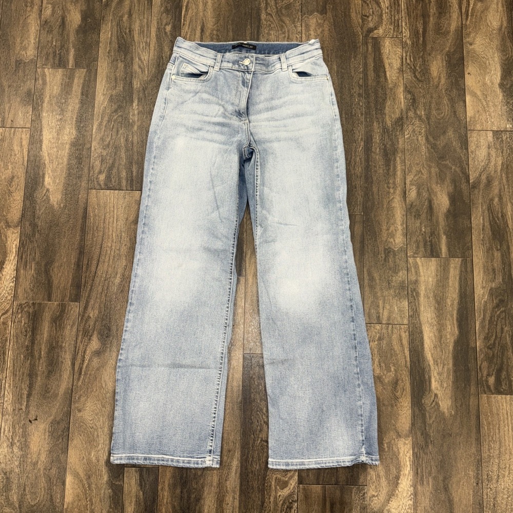 Betty Barclay Mid-Rise Light Wash Denim Jeans Straight Fit Women's Size 12